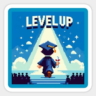 Level Up Graduation day Sticker